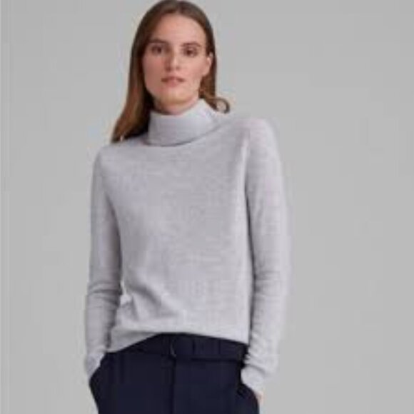 CLUB MONACO Gennado Cashmere Pullover Sweater with Silver Buttons Medium - Picture 8 of 9